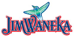 Jim Waneka logo of hummingbird 